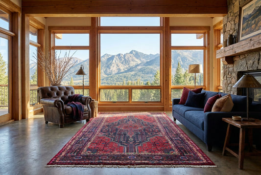 Hand-Knotted Persian Tuyserkan Rug - 5’x9’5”