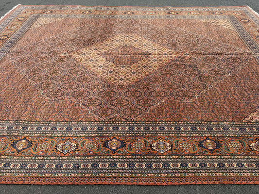 11’9”x15’9” Hand-Knotted Fine Wool Persian Sarab Area Rug