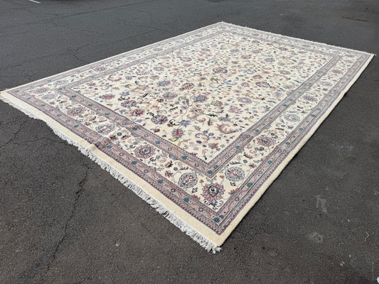 12’3”x18’3” Hand-Knotted Wool IndoKashan Oriental Area Rug