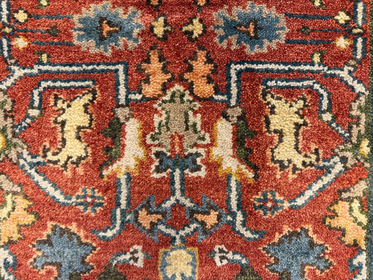 Hand-Knotted IndoHeriz Rug - 2’x3’