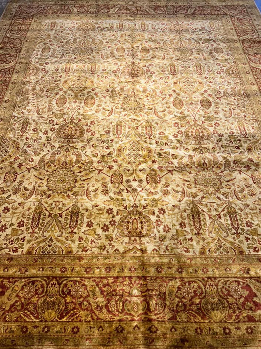 Hand-Knotted Agra Rug - 9'x11'9"