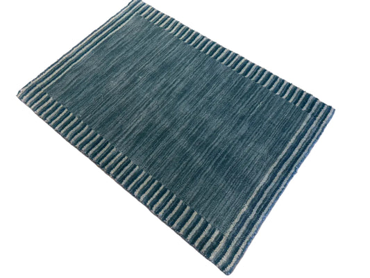Hand-Knotted Carved Gabbeh Rug - 2’x3’