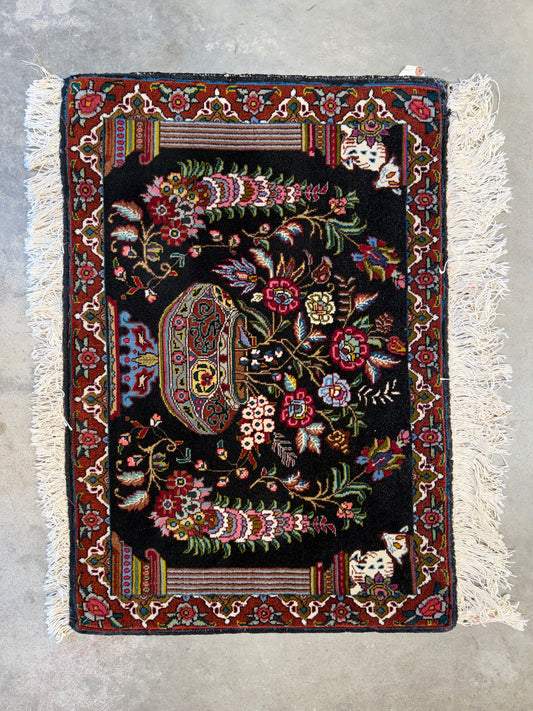 Hand-Knotted Persian Tabriz Rug - 2’x3’