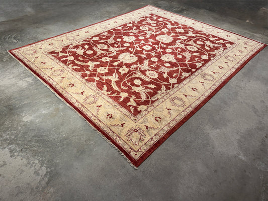 Hand-Knotted Peshawar Rug - 8’x10’
