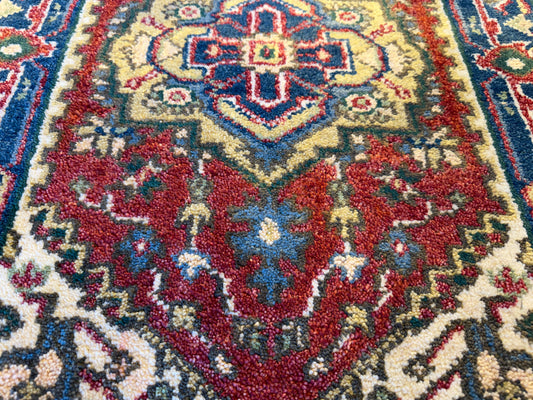 Hand-Knotted IndoHeriz Rug - 2’x3’