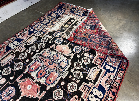 4'7" x 7'10'' Hand-Knotted 100% Lamb Wool Carpet - Nahavande Area Rug