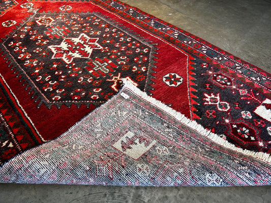 4'2" x 8' Hand-Knotted 100% Lamb Wool Carpet - Hamadane Area Rug