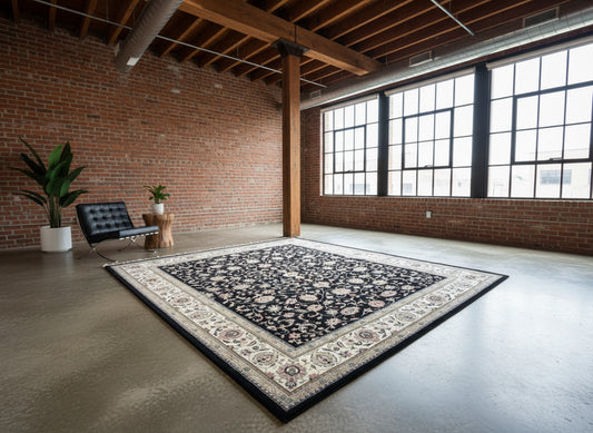 9'x12' Hand-Knotted 100% Lamb Wool Pile Oriental Rug