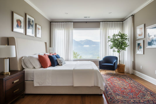 Collector Item - 4'4"x7'2" Antique Hand-Knotted Fine Wool Kashane Rug