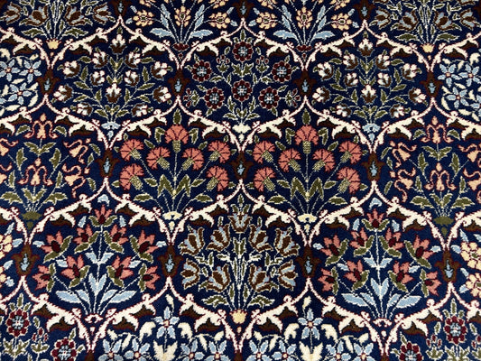 7'3"x10'10'' Hand-Knotted 100% Wool Pile Hereke Area Rug