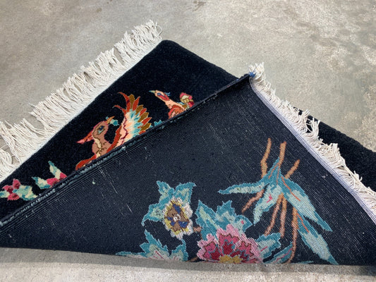 1'7"x1'9" Fine Hand-Knotted 100% Wool Pile Pictorial Tabrize Rug