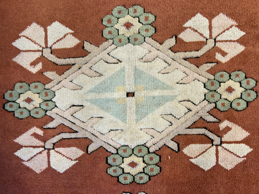 8'10"x11'8" Hand-Knotted 100% Wool Pile Kazak Rug