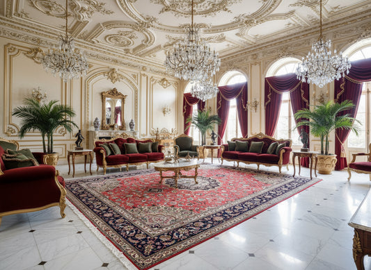 9'11"x12'10" Fine Hand-Knotted Wool & Silk Tabrize Rug