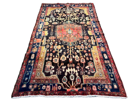5'1" x 8'8" Hand-Knotted 100% Wool Carpet - Nahavande Area Rug