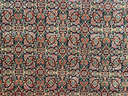 6'x9'2" Hand-Knotted 100% Wool Pile Herati Carpet - Area Rug