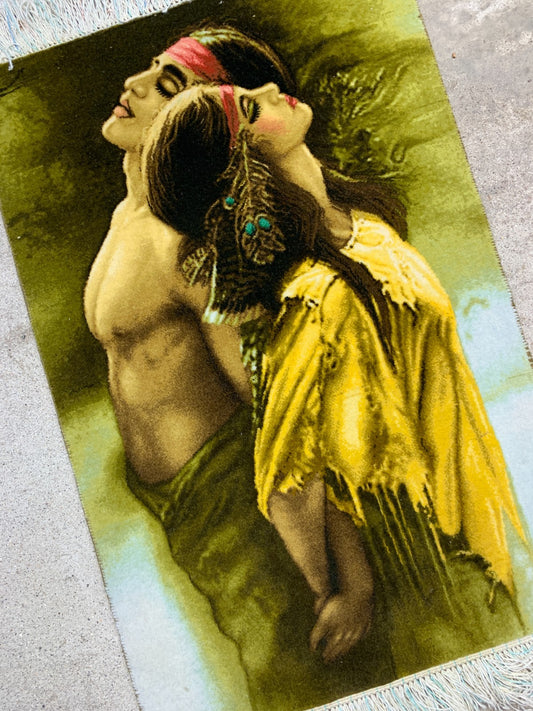 2'1"x3'1" Fine Hand-Knotted Wool & Silk Pictorial Tabrize Rug