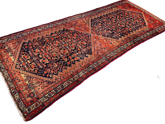 3'8" x 9'11" Hand-Knotted 100% Wool Pile - Malayere Runner