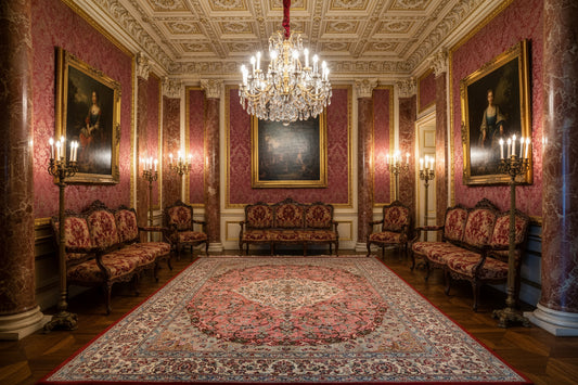 6'5"x9'5" Exquisite Hand-Knotted 100% Silk Qume Rug