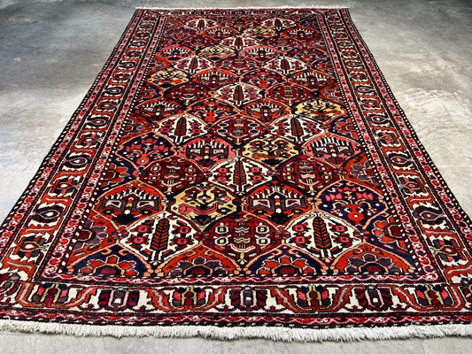 6'6"x10'1" Hand-Knotted 100% Lamb Wool Bakhtiarie Carpet - Area Rug