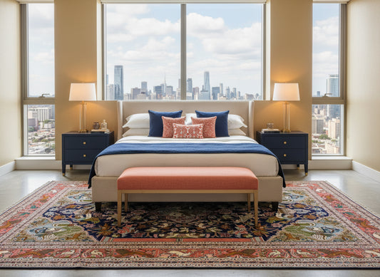 8'4"x11'10" Hand-Knotted 100% Wool Pile Pictorial Kolyayie Rug