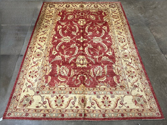 10’9”x14’6” Hand-Knotted Wool Agra Rug Handmade All-over Area Carpet