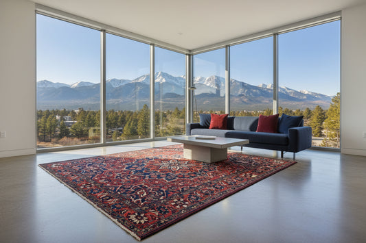 Hand-Knotted Persian Bakhtiari Rug - 10’x11’10”
