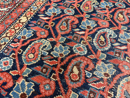 Hand-Knotted Antique Persian Malayer Rug - 5’x11’2”
