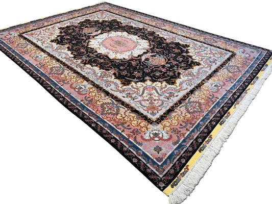 Hand-Knotted 80 Raj Persian Tabriz Rug - Signed Benam - 9’8”x13’8”