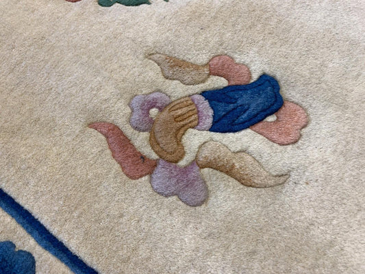 Hand-Knotted Art-Deco Rug - 4'x7'4"