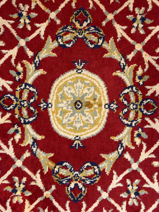 Hand-Knotted Aubusson Rug - 4’7”x6’5”