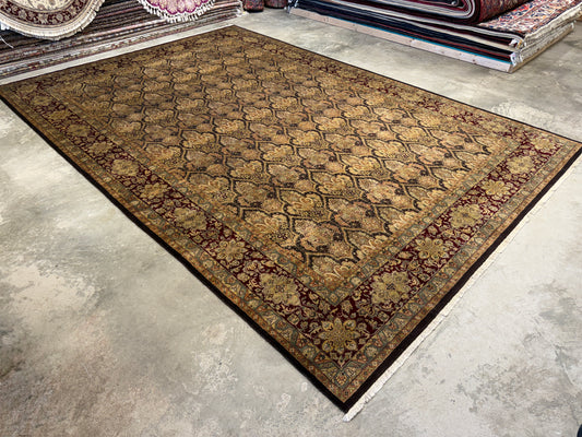 9’7”x13’11” Hand-Knotted Wool PakPersian Area Rug