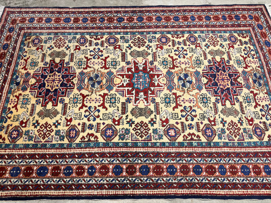 Hand-Knotted Persian Ardabil Rug - 4’2”x7’