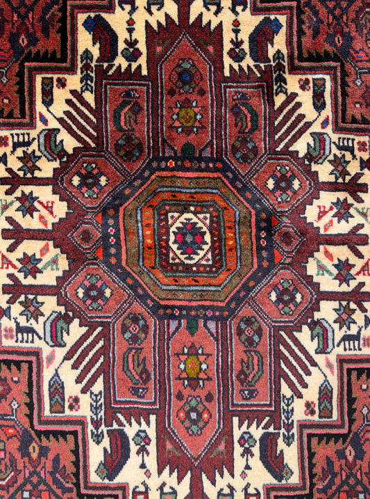Hand-Knotted Persian Bidjar Gholtogh Rug - 4'2"x6'6"
