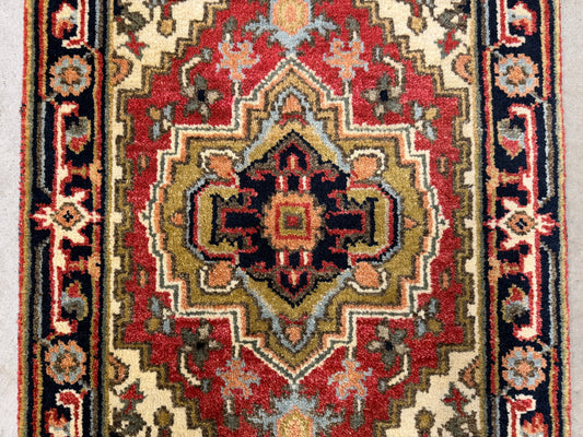 Hand-Knotted IndoHeriz Rug - 2’x3’