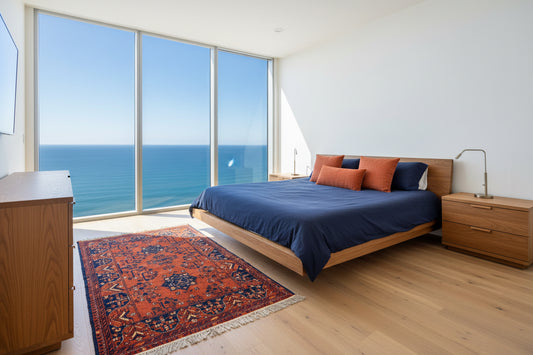 3’2”x5’2” Vintage Hand-Knotted Wool Baluchi Persian Rug 3x5 Bronze Handmade Carpet