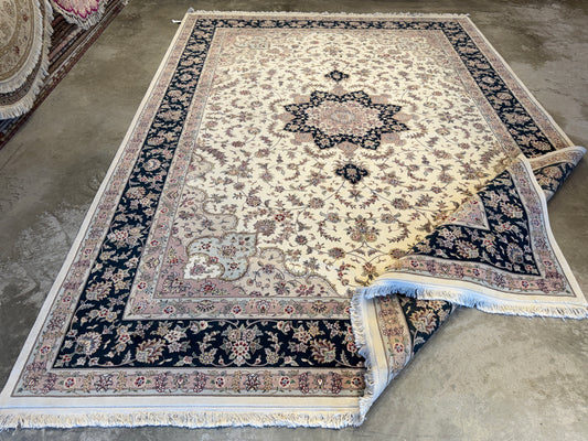 10’x13’8” Hand-Knotted Oriental IndoKashan Area Rug