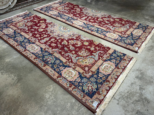 Hand-Knotted 70 Raj Persian Tabriz Rugs - Signed Gharabaghi - 9’10”x13’2”