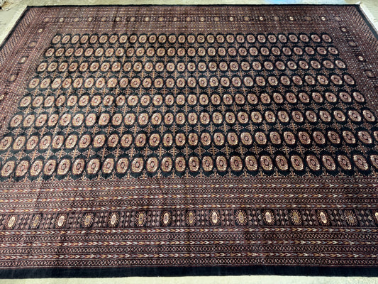 Hand-Knotted Bokhara Rug - 10'2"x13'6"