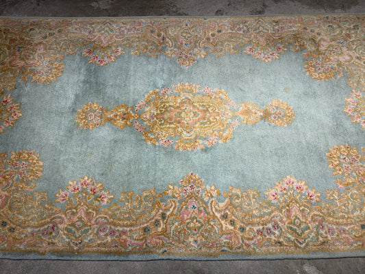 Antique Hand-Knotted Persian Kerman Rug - 3’11”x7’