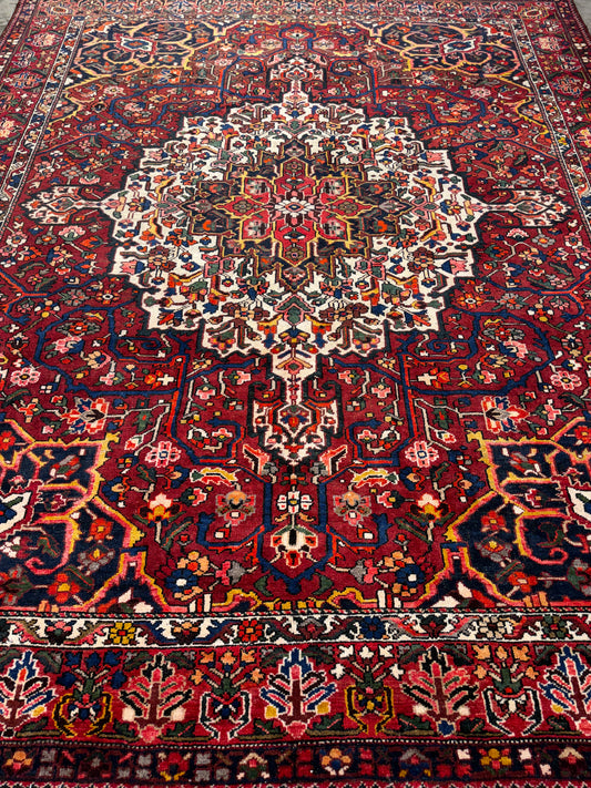 9’10”x12’4” Hand-Knotted Persian Bakhtiari Area Rug