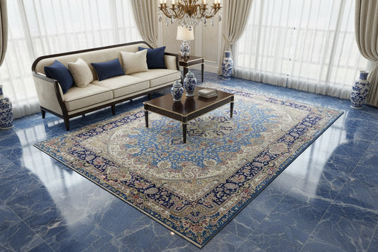 6'x9' Exquisite Hand-Knotted 100% Silk Oriental Rug