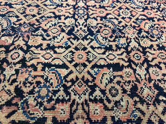 Antique Hand-Knotted Sarouk Farahan Runner - 3'9"x15'10"