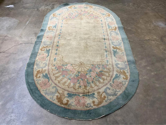 Antique Hand-Knotted Art Deco Rug - 4’x6’8”