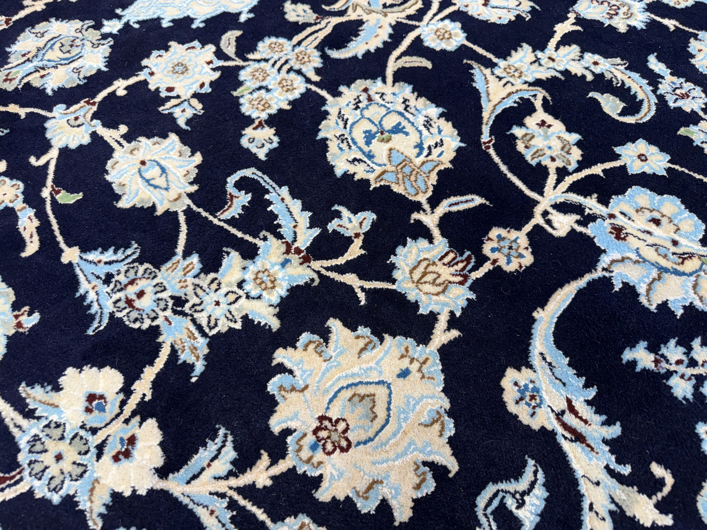 Hand-Knotted Persian Nain Rug - 10’x13’1”