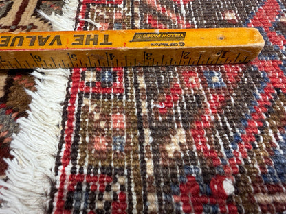 9’8”x12’6” Hand-Knotted Persian Heriz Area Rug
