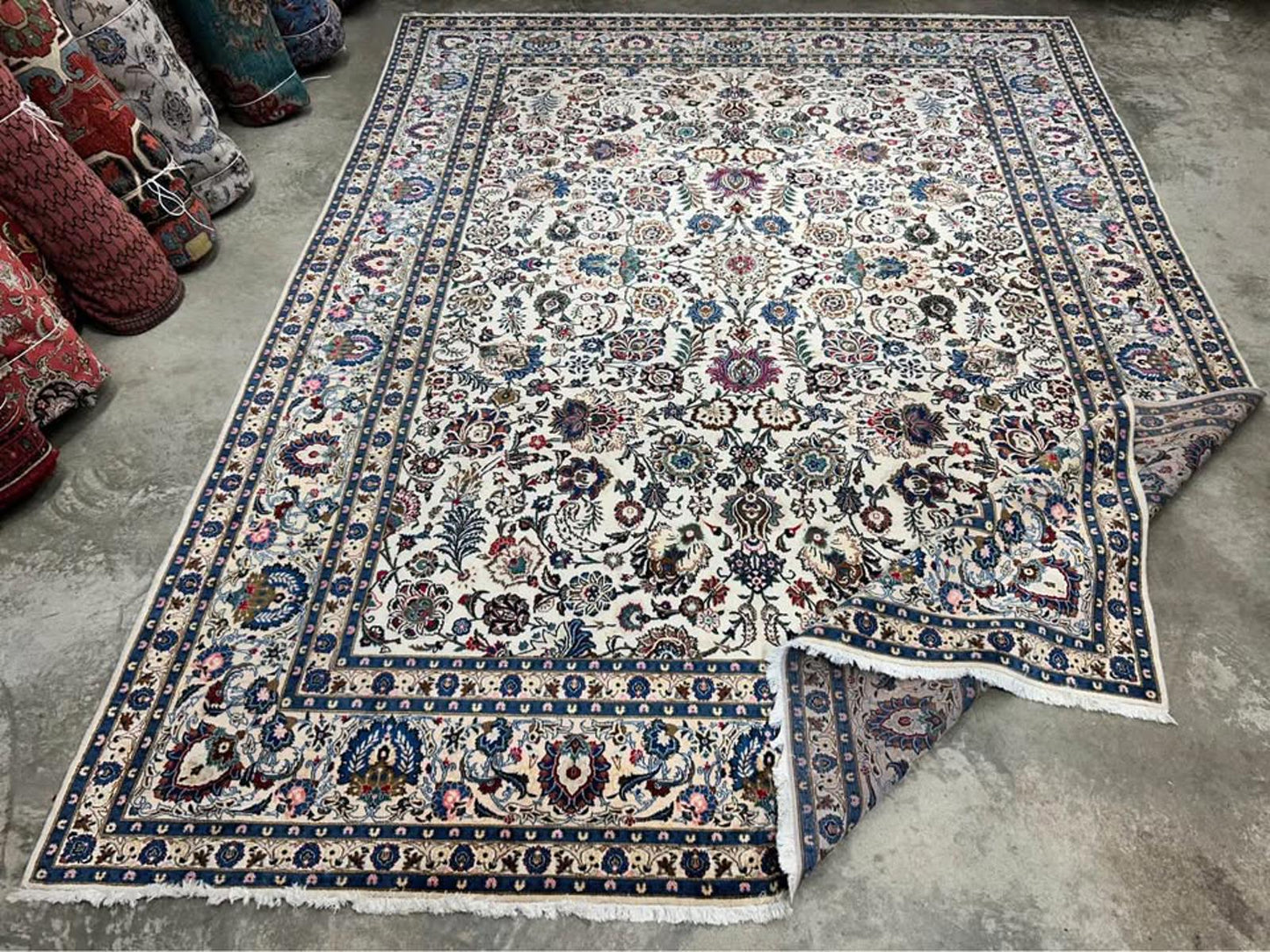 10’5”x 13’8” Handmade Persian Kashan Rug