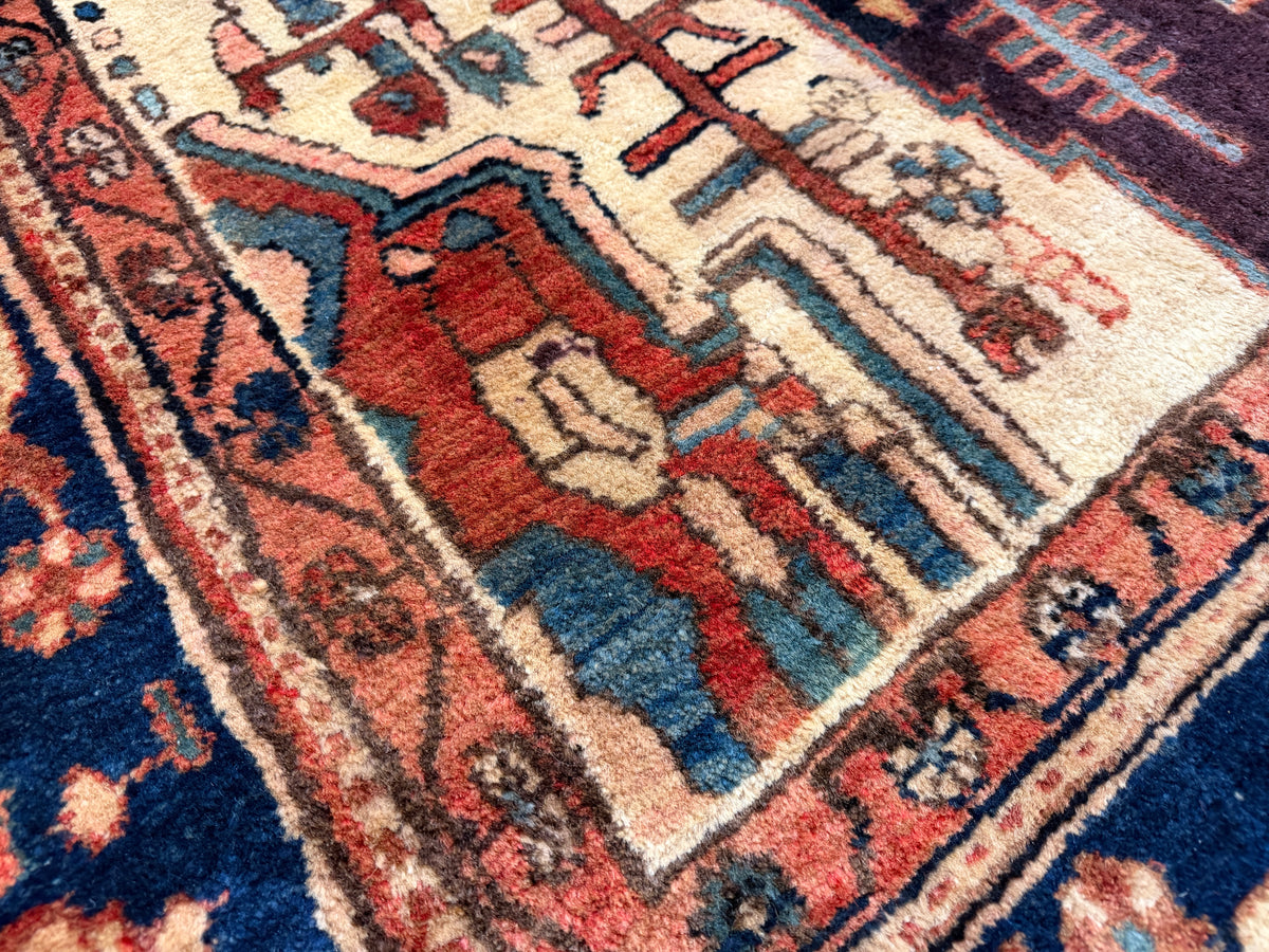 Hand-Knotted Persian Nahavand Rug - 5’7”x10’10”
