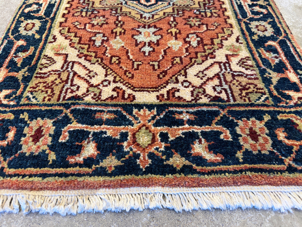 Hand-Knotted IndoHeriz Rug - 2’x3’