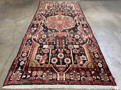 Hand-Knotted Persian Nahavand Rug - 4’10”x10’11”