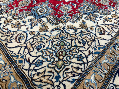 Hand-Knotted Persian Nain Rug - Signed Habibian - 9’6”x12’9”